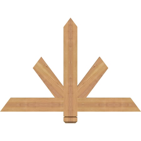 Ekena Millwork Kennewick Timber Gable Bracket, Western Red Cedar, 36"W x 24"H x 1 1/2"D x 3 1/2"F, 16/12 Pitch GBW036X24X0204KEN00SWR